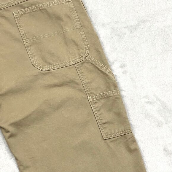 Wrangler Originals Carpenter Pants Men's 40x30 Khaki Workwear Cotton Utility - Picture 5 of 9